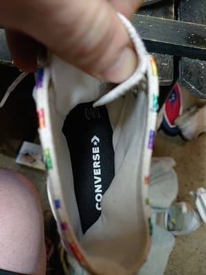 Converse All Star High Top Foil Color Zebra Design JUNIOR Sz 5 Chuck Taylor - Thumbnail 7