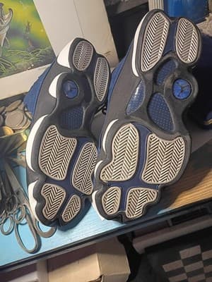 🔥 Nike Air Jordan 13 Retro Brave Blue Size 9.5 2022 - MINT Holograms w/... - Thumbnail 5