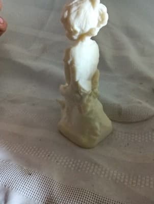 Avondale Melissa Little Girl Figurine Sitting Crushed Glass Signed - Thumbnail 2