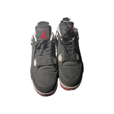 🔥 2019 Nike Air Jordan 4 IV Retro BRED Black Red 308497-060 Size 9.5 Nike Air - Thumbnail 7