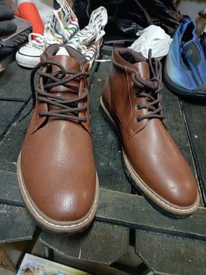 Alesbury Zane Brown Boots Mens Shoes Size 8.5 Low Top Boot New no Box - Thumbnail 2