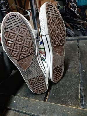 Converse All Star High Top Foil Color Zebra Design JUNIOR Sz 5 Chuck Taylor - Thumbnail 6