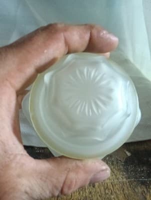 HERSHEY'S CHOCOLATE MEMORIES FROSTED GLASS SMALL JAR WITH LID - Thumbnail 3