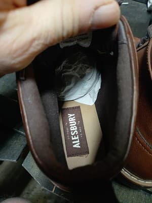 Alesbury Zane Brown Boots Mens Shoes Size 8.5 Low Top Boot New no Box - Thumbnail 6