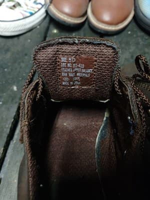 Arizona Jean Company "Gleeson" Brown Oxford Boots Size 5M - Thumbnail 5