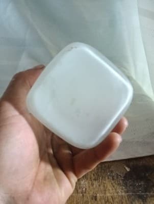 HERSHEY'S CHOCOLATE MEMORIES FROSTED GLASS SMALL JAR WITH LID - Thumbnail 4