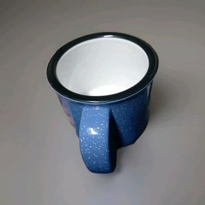 M-Ware Blue Coffee Mug Rural Bremer Bank Stoneware Heavy Dine Style... - Thumbnail 6