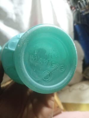 May 1979 Avon Blue Charisma Perfume Bottle - Greek Design - Thumbnail 2