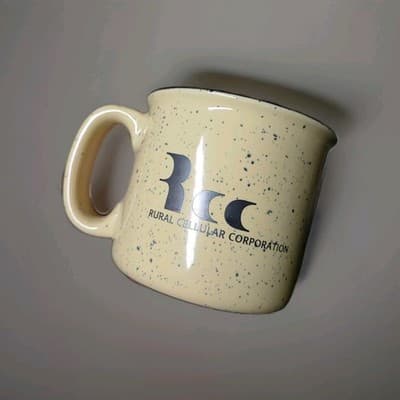 M-Ware Gold Coffee Mug Rural Cellular Corporation Stoneware Heavy Diner Style... - Thumbnail 3