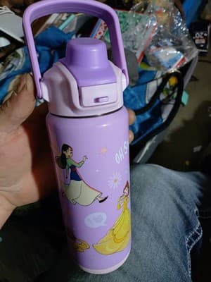 Zak Disney Leak Proof Tumbler 20 OZ New Princess Belle Moana Tangled Ariel Purpl - Image 1