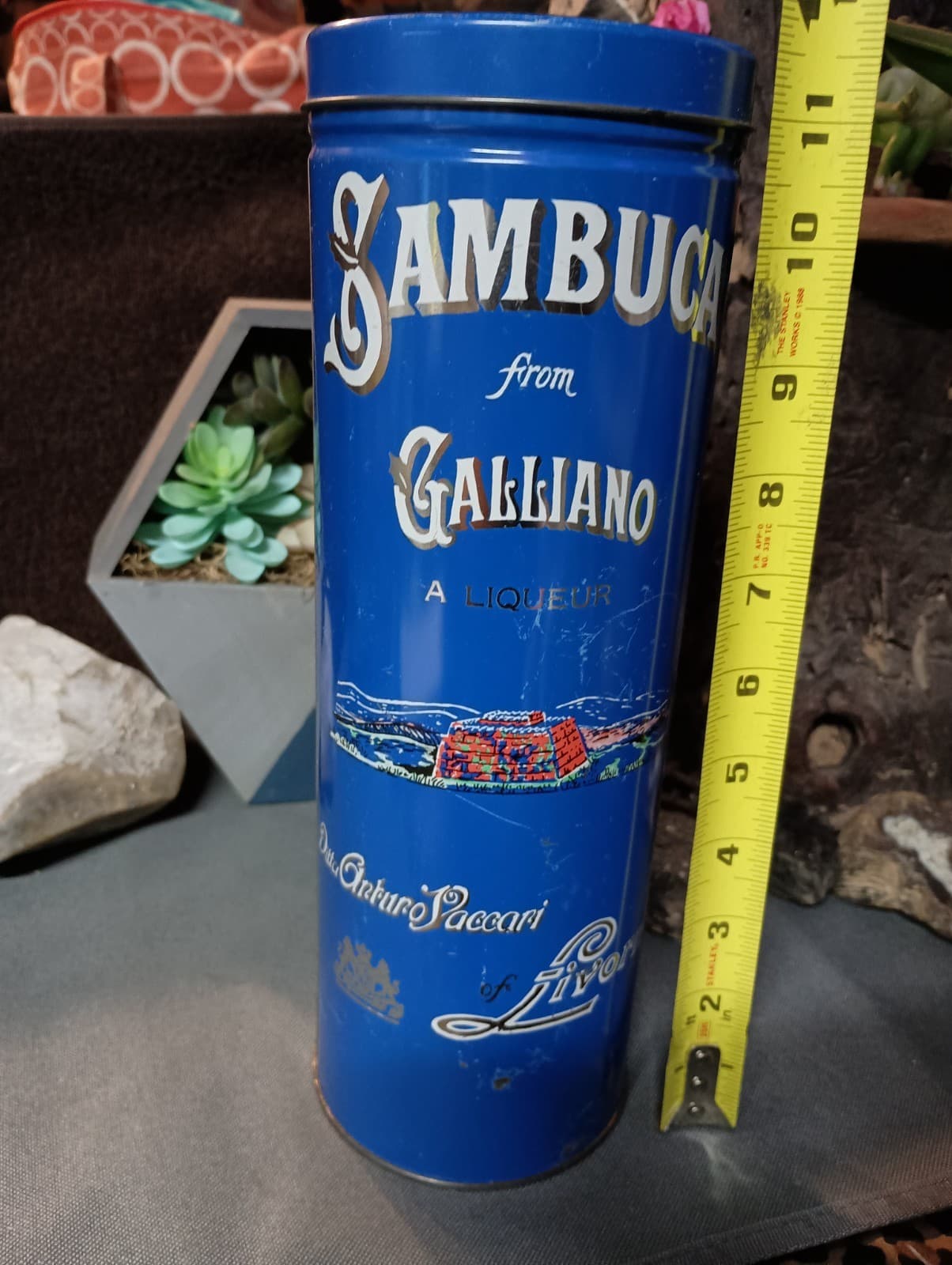 Empty Vintage Sambuca from Galliano Liquor Tin. § - Image 1