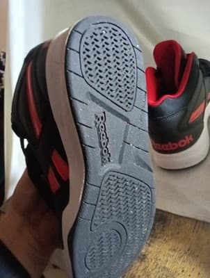 Reebok Boys BB4500 Court Leather Little Kid Baseball Shoes Sneakers 3 - Thumbnail 4