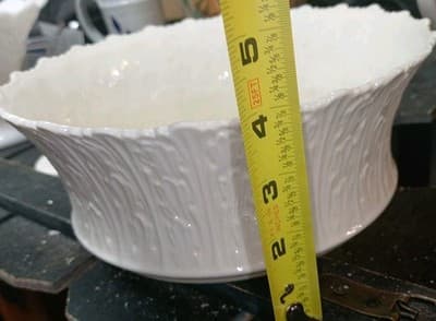 Vintage Lenox Woodland Centerpiece Bowl Ivory Porcelain Scalloped Acanthus 9.25" - Thumbnail 8