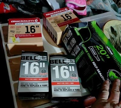 Lot Of Bicycle Tubes. 4 16" Tubes And 1 20" Tube - Image 1