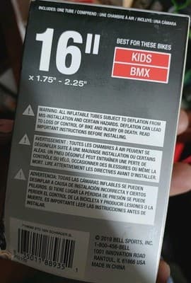 Lot Of Bicycle Tubes. 4 16" Tubes And 1 20" Tube - Thumbnail 4