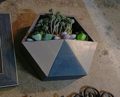 Lot Of 5 Decorative Wall Pieces:\2 Planter/Plants / Lg & Am Picture Frames /Sign - Thumbnail 6