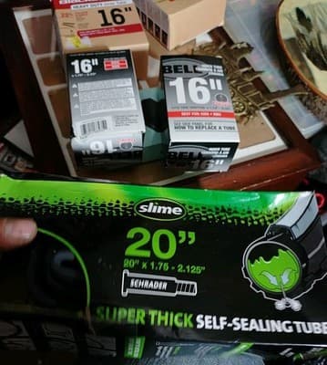 Lot Of Bicycle Tubes. 4 16" Tubes And 1 20" Tube - Thumbnail 9