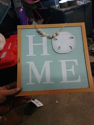 Lot Of 6 Decorative Wall Hangings And Display Shells- All Go Great/ Beach Theme - Thumbnail 14