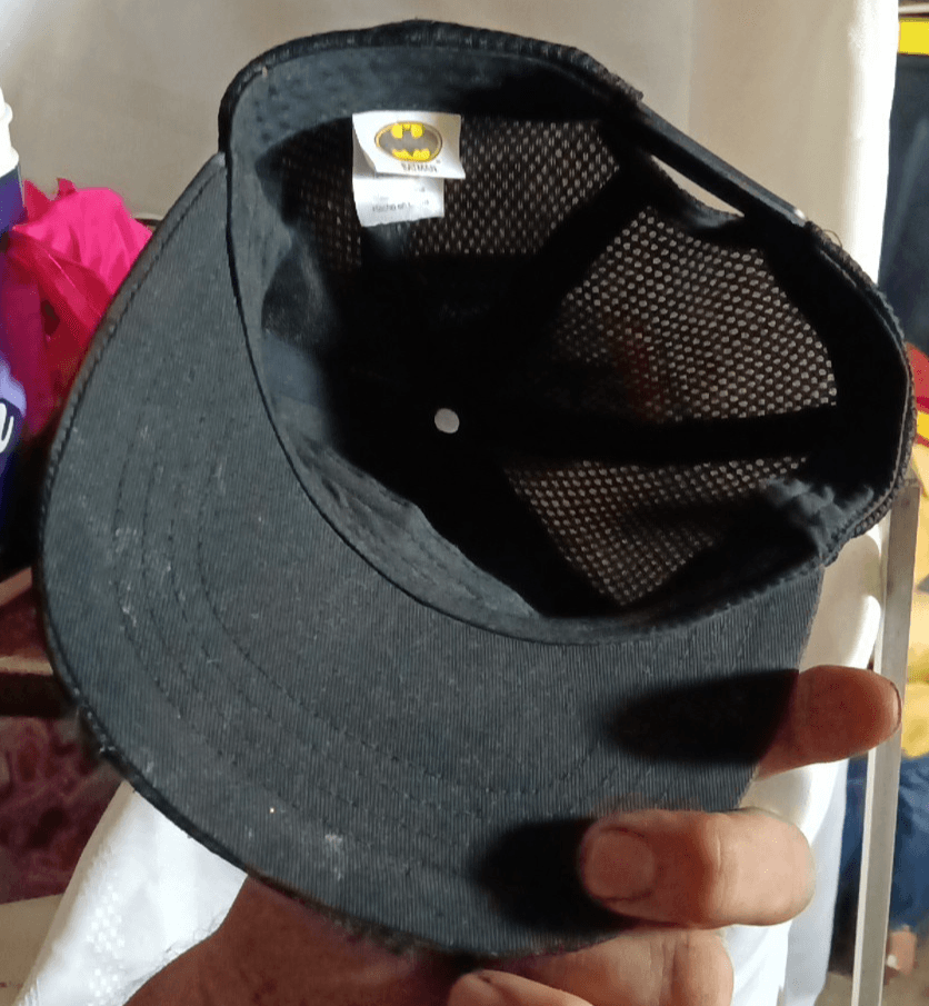 Berkshire DC Comics Batman Black Baseball Cap \Silver Logo Youth Kids SnapBack - Thumbnail 2