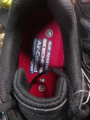 SKECHERS WORK Men's Work D'Lux Journey Carbon NanoToe Work Shoe Black/Grey 9 New - Thumbnail 2