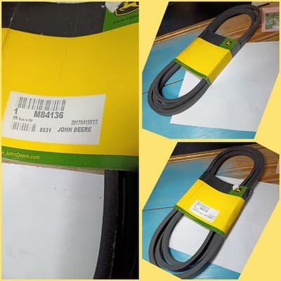 New Genuine John Deere M84136 Secondary Traction Drive Belt LX176 LX178 GT242 - Image 1