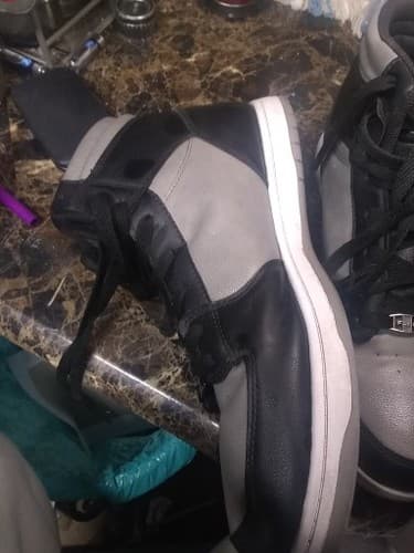 Fubu Size 11 Men's Athlete Shoes. Lightly Worn Black/Grey - Thumbnail 3