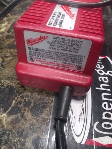 Milwaukee Battery Charger Smart Start 7.2 V 9.6 V 12V 48-59-0170 Tested Working - Thumbnail 2