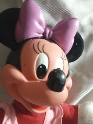 Vintage 1989 Mattel Walt Disney - Minnie Mouse Plush - Learn to Dress Me 15" PVC - Thumbnail 2