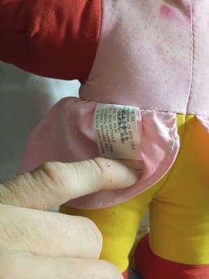 Vintage 1989 Mattel Walt Disney - Minnie Mouse Plush - Learn to Dress Me 15" PVC - Thumbnail 5