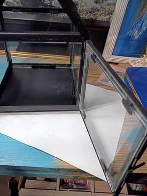 Hearth & Hand with Magnolia Black Metal & Glass Lantern - Brass Handle - Thumbnail 7