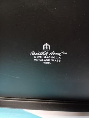 Hearth & Hand with Magnolia Black Metal & Glass Lantern - Brass Handle - Thumbnail 9