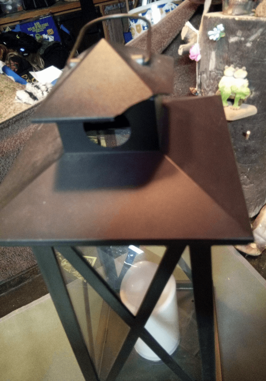 Black LED X-Frame Lantern 19" - Thumbnail 2