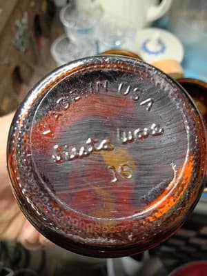 Vintage Siesta Ware Grain Belt Beer Amber Glass Mugs Wooden Handle Set of 3 - Thumbnail 9