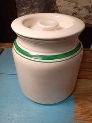 Vintage Clay Design Ceramic Canister - Green Elk Buck - Made in USA - Lodge... - Thumbnail 5