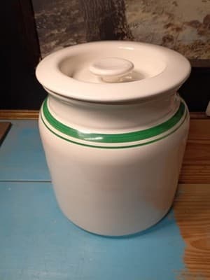 Vintage Clay Design Ceramic Canister - Green Elk Buck - Made in USA - Lodge... - Thumbnail 6