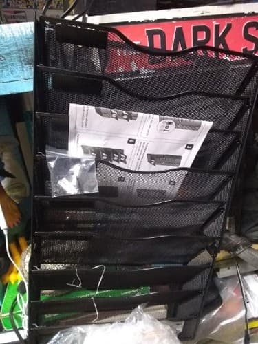 Black 9 Tire Metal Organizer/ Hangs On The Wall / New In Box - Image 1