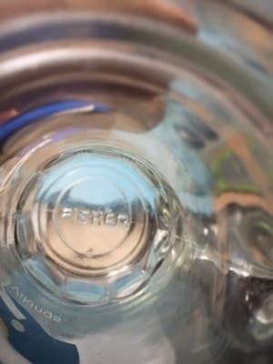 Vintage Minnesota Vikings Fisher Glass Beer Mugs Set of 2 - 6" Tall NFL Helmet - Thumbnail 4