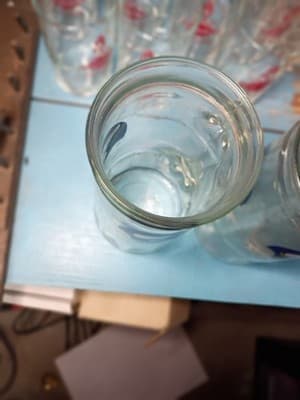 Vintage Minnesota Vikings Fisher Glass Beer Mugs Set of 2 - 6" Tall NFL Helmet - Thumbnail 6