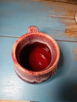 Cherry Republic Oversized Coffee Mug Stoneware Drip Glaze Cork Bottom - Thumbnail 7