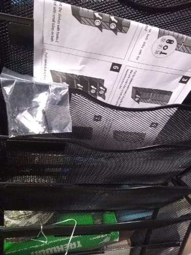 Black 9 Tire Metal Organizer/ Hangs On The Wall / New In Box - Thumbnail 2