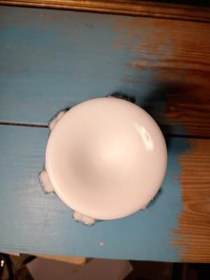 Large 8.5" Fenton Silver Crest Milk Glass Spanish Lace Fruit Bowl Ruffled Edge - Thumbnail 10