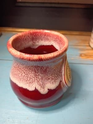 Cherry Republic Oversized Coffee Mug Stoneware Drip Glaze Cork Bottom - Thumbnail 5