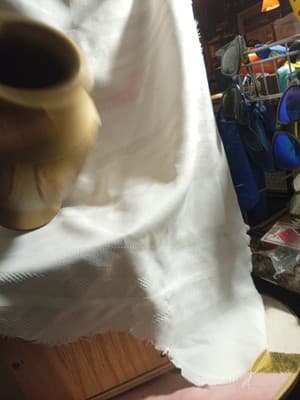 Ceramic Gold Colored Large Vase 10" Tall X 5" Wide - Thumbnail 6