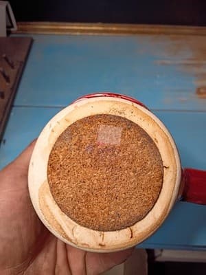 Cherry Republic Oversized Coffee Mug Stoneware Drip Glaze Cork Bottom - Thumbnail 8