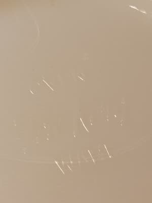 Vintage Fire-King Ivory Milk Glass Mixing Nesting Bowls - Set of 2 - No Chips - Thumbnail 5