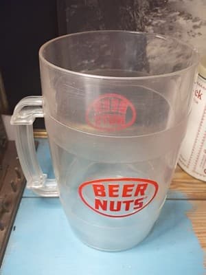 Vintage Beer Nuts Plastic Advertising Pitcher – Large 11" Tall Barware - Thumbnail 6