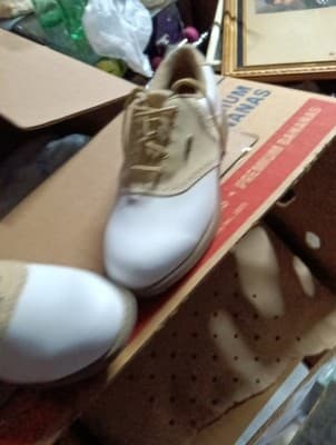 Etonic Lites Women's Golf Shoes Size 6.5 White Tan Saddle - Thumbnail 6