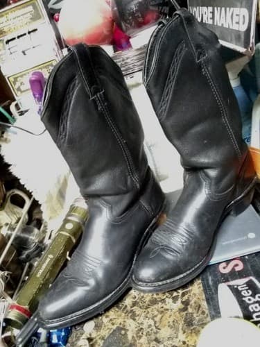 Abilene Polished Cowhide Boot - Round Toe - - Image 1