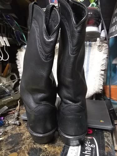 Abilene Polished Cowhide Boot - Round Toe - - Thumbnail 2