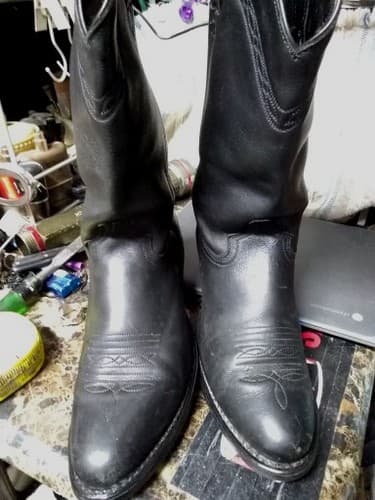 Abilene Polished Cowhide Boot - Round Toe - - Thumbnail 4